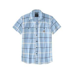 Carhartt Men's LT Rugged Flex Lightweight Short Sleeve Button Shirt Moonstone